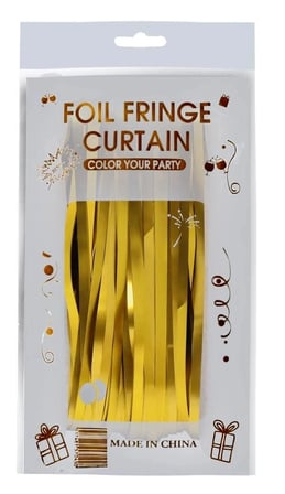Premium İTHAL ARKA FON GOLD Mekan Fonu Kutlama Süsü