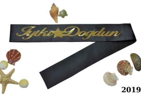 Premium İYİKİ DOĞDUN SİYAH GOLD KUŞAK Parti Konsepti Hazırlık Kutlama Seti