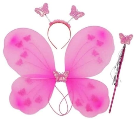 Delux Serisi KANADI ASA TAÇ PEMBE 3’LÜ SET Tasarım Kombin Model