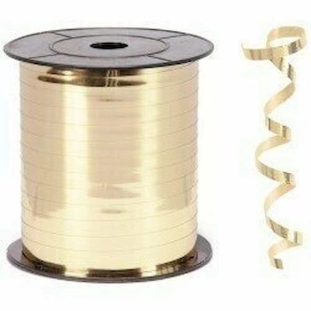 Premium İTHAL RAFYA ŞERİT 8MM METALİK GOLD 033 Hobi İpi Görsel İp