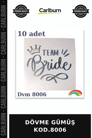 Premium DÖVME GÜMÜŞ KOD.8006 Parça Sunum Taktir