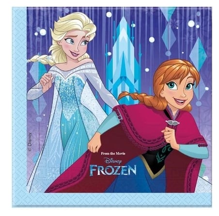 Özel Seri Frozen Baskılı Peçete Sunum Alışkanlık Davet