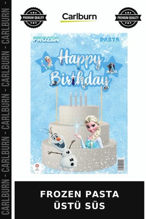 Özel Seri FROZEN PASTA ÜSTÜ SÜS Parti Malzemesi Etkinlik Çocuk Partisi
