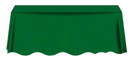 Özel Üretim Yeşil Plastik Düz Masa Örtüsü (120*180 cm) Ev Ziyaret Salon