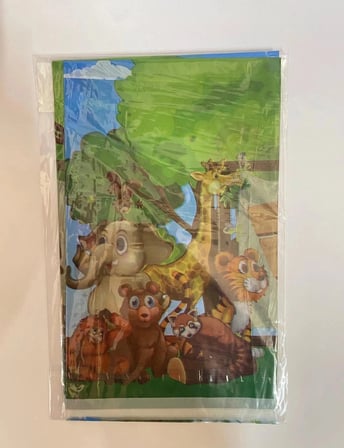 Delux Serisi Safari Plastik Masa Örtüsü (120*180 cm) Tasarım Renkli Örtü