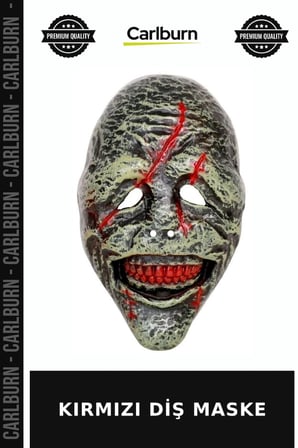 Özel Seri KIRMIZI DİŞ MASKE Hediye Kişiye Stil