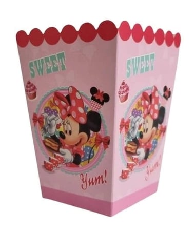 Delux Serisi Minnie Mouse Mısır 8’li İkramlık Doğum Günü Davet