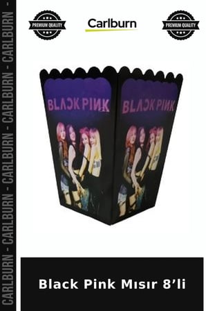 Delux Serisi Black Pink Mısır 8’li Parti Süsü Etkinlikler İkramlık