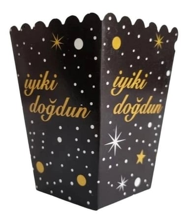 Özel Seri İyi Ki Doğdun Siyah Gold Mısır 8’li Etkinlik Ziyafet Özel Gün