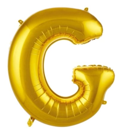Premium G- HARF 16 İNC GOLD RENK BALON 36 CM Özel Gün Kutlamalar Doğum Günü