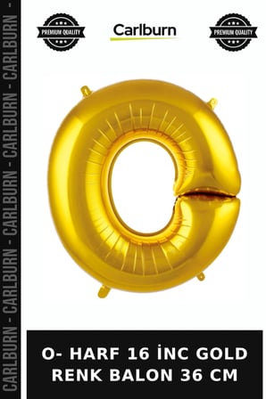 Özel Seri O- HARF 16 İNC GOLD RENK BALON 36 CM Harfler Duvar Sol