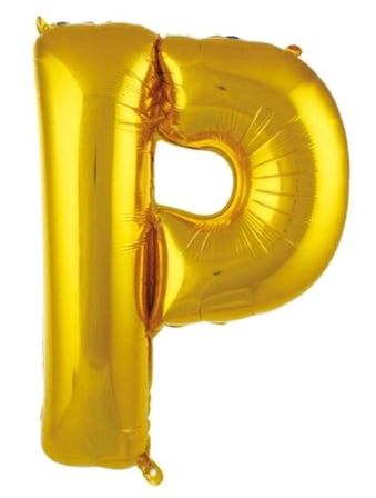 Premium P- HARF 16 İNC GOLD RENK BALON 36 CM Eğlence Dekor Kutlama Süsü