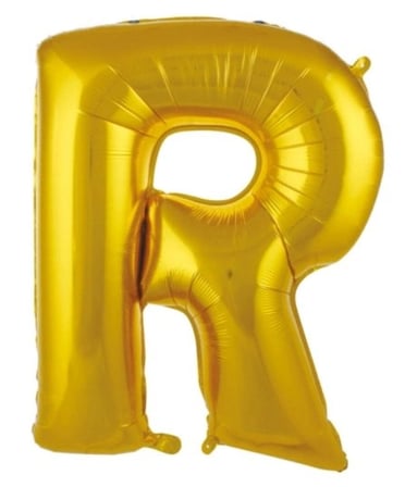 Özel Üretim R- HARF 34 İNC GOLD RENK BALON 76 CM Mezuniyet Açılış Davet