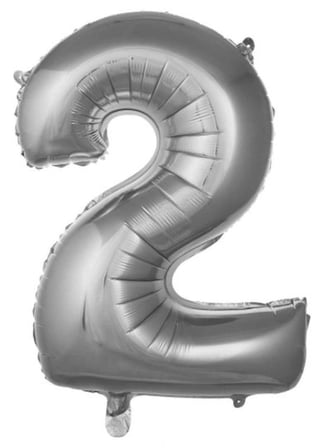 Premium 2- RAKAM 16 İNC GÜMÜŞ RENK BALON 36 CM Özel Gün Dekor Parti Detayı