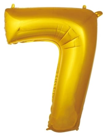 Delux Serisi 7- RAKAM 34 İNC GOLD RENK BALON 76 CM Parti Detayı Süsleme Kutlama Ürünü