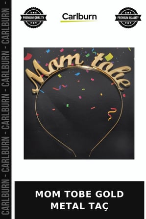 Özel Üretim MOM TOBE GOLD METAL TAÇ Göz Alıcı Parti Hatıralık
