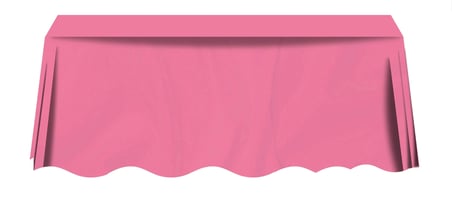 Premium Pembe Plastik Düz Masa Örtüsü (120*180 cm) Parti Sunum Stil