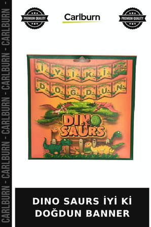Özel Üretim DINO SAURS İYİ Kİ DOĞDUN BANNER Yaş Günü Özel Gün Eğlence