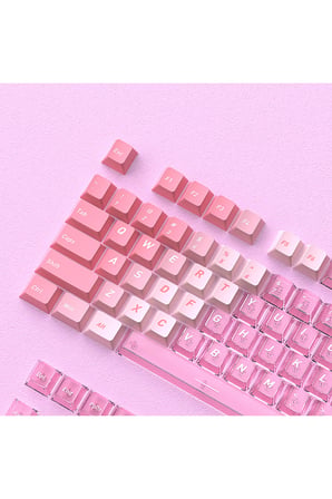 Klavye Keycaps Tuş Başlıkları, 153 Tuş, PBT Boya Süblimasyonlu PC Mekanik Klavye Uyumludur.