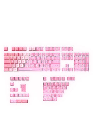 Klavye Keycaps Tuş Başlıkları, 153 Tuş, PBT Boya Süblimasyonlu PC Mekanik Klavye Uyumludur.