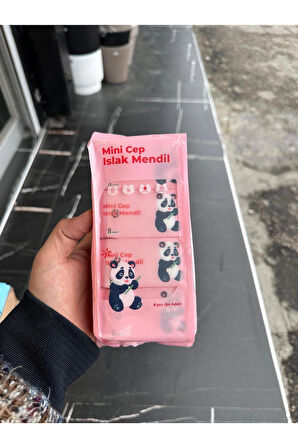 64 Yaprak ( 8 Paket )taşınabilir Mini Islak Mendil Taşınabilir Cep Çanta Seyahat Kamp Bebek Temizlik