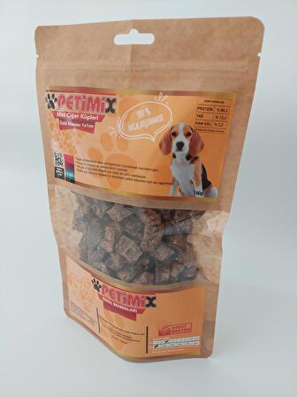 Petimix Mini Ciğer Küpleri 100g Köpek Ödül Maması