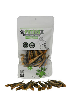 Petimix Freeze Dry Hamsi 40g BARF Kedi Ödül Maması 