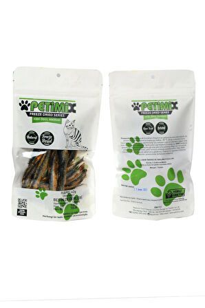 Petimix Freeze Dry Hamsi 40g BARF Kedi Ödül Maması 