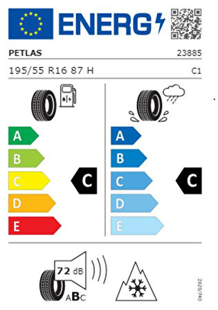 Petlas 195/55 R16 87H MultiAction PT565 Oto 4 Mevsim Lastiği ( Üretim Yılı: 2024 )