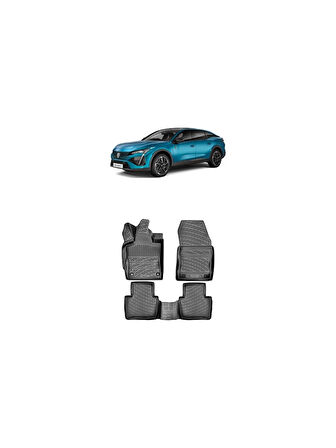 Rizline Peugeot 408 2023 Sonrası 3D Havuzlu Paspas