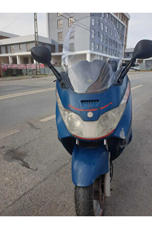 Piaggio X8 200 Ön cam 2004 2006 Model Yılı 70cm Şeffaf Renk 4mm Uzun Geniş Cam