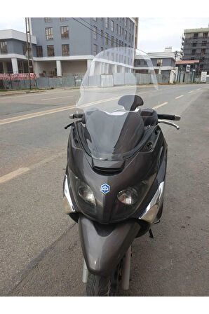 Piaggio X Evo Ön cam 2009 2015 Model Yılı 70cm Şeffaf Renk 4mm Uzun Geniş Cam