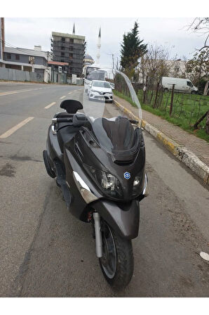 Piaggio X Evo Ön cam 2009 2015 Model Yılı 70cm Şeffaf Renk 4mm Uzun Geniş Cam