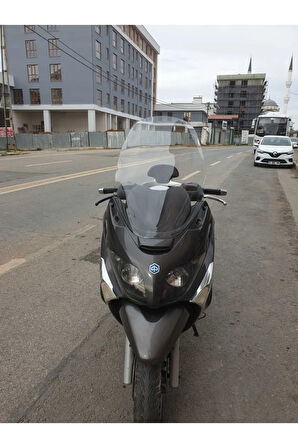 Piaggio X Evo Ön cam 2009 2015 Model Yılı 70cm Şeffaf Renk 4mm Uzun Geniş Cam