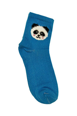 Pijamarket 6 Çift Panda Desenli Penye Kadın Çorap