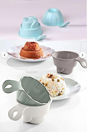 2'li Plastik Pilav & Helva Kalıbı