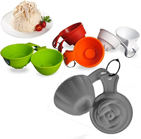 2'li Plastik Pilav & Helva Kalıbı