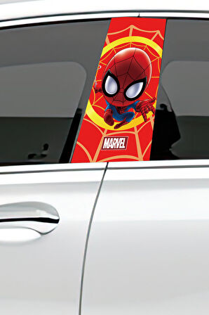 Araç Kapı Direk Kaplama Folyosu Desenli (Sağ Sol Takım) (2 Adet) - 22x50 Cm