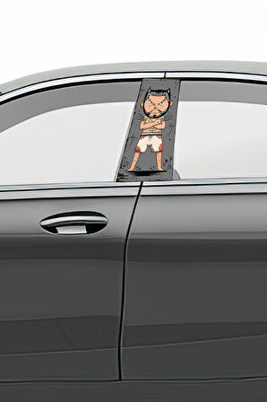 Araç Kapı Direk Kaplama Folyosu Desenli (Sağ Sol Takım) (2 Adet) - 22x50 Cm