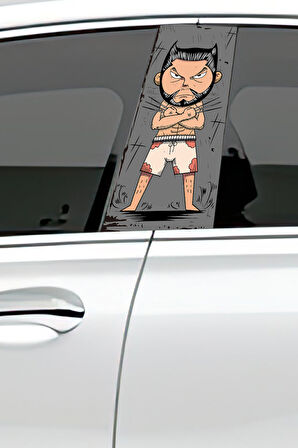 Araç Kapı Direk Kaplama Folyosu Desenli (Sağ Sol Takım) (2 Adet) - 22x50 Cm