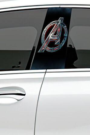 Araç Kapı Direk Kaplama Folyosu Desenli (Sağ Sol Takım) (2 Adet) - 22x50 Cm