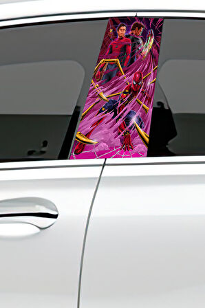 Araç Kapı Direk Kaplama Folyosu Desenli (Sağ Sol Takım) (2 Adet) - 22x50 Cm