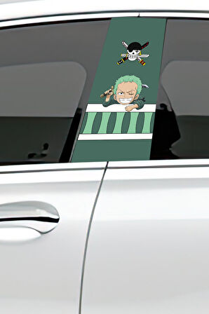 Araç Kapı Direk Kaplama Folyosu Desenli (Sağ Sol Takım) (2 Adet) - 22x50 Cm