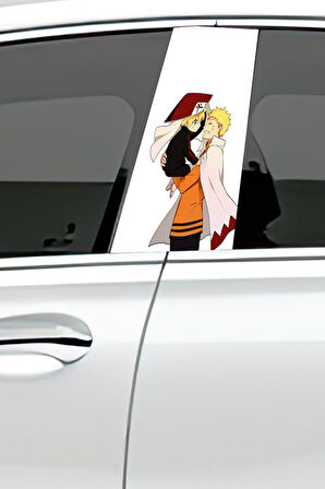 Araç Kapı Direk Kaplama Folyosu Desenli (Sağ Sol Takım) (2 Adet) - 22x50 Cm