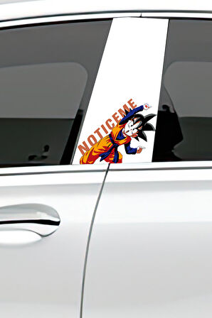 Araç Kapı Direk Kaplama Folyosu Desenli Sağ Sol Takım 2 Adet  22x50 cm