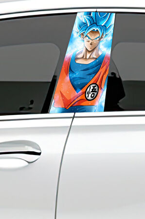 Araç Kapı Direk Kaplama Folyosu Desenli (Sağ Sol Takım) (2 Adet) - 22x50 Cm