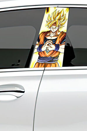 Araç Kapı Direk Kaplama Folyosu Desenli (Sağ Sol Takım) (2 Adet) - 22x50 Cm