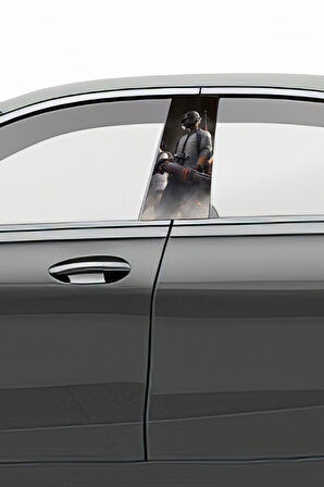 Araç Kapı Direk Kaplama Folyosu Desenli (Sağ Sol Takım) (2 Adet) - 22x50 Cm