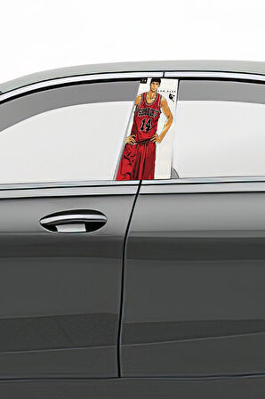 Araç Kapı Direk Kaplama Folyosu Desenli (Sağ Sol Takım) (2 Adet) - 22x50 Cm