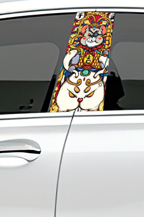 Araç Kapı Direk Kaplama Folyosu Desenli (Sağ Sol Takım) (2 Adet) - 22x50 Cm